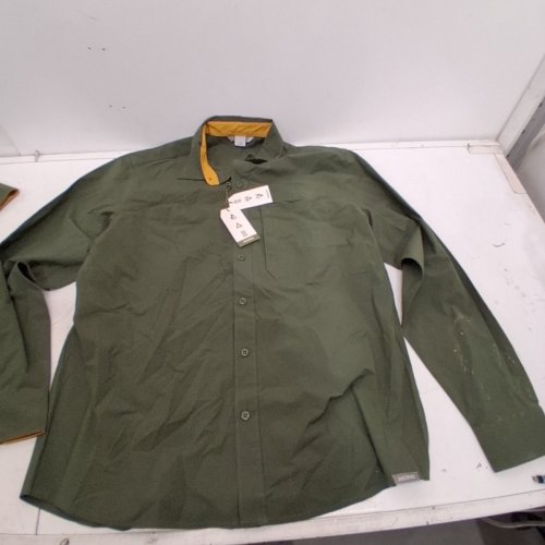 MENS ASCEND DUTTON UTILITY LONG-SLEEVE POCKET SHIRT - LARGE -THYME (MODEL:4362834) image 2
