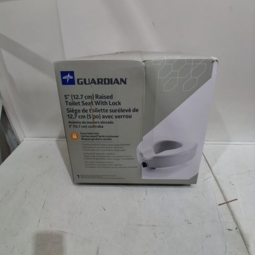 MEDLINE GUARDIAN LOCKING ELEVATED TOILET SEAT - 5" RAISED - WHITE (MODEL: G30260) image 3
