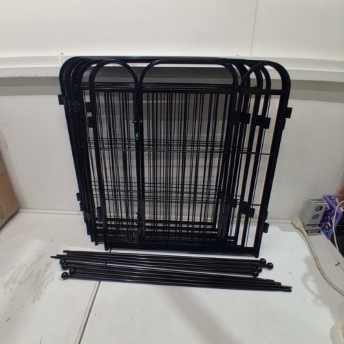 HOMIEASY 8 PANEL DOG PLAYPEN - 24"H X 20.5"W - BLACK (MODEL: HE-PLAYPEN) image 2