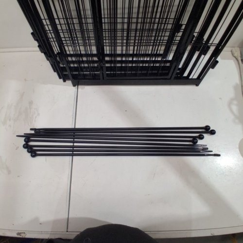 HOMIEASY 8 PANEL DOG PLAYPEN - 24"H X 20.5"W - BLACK (MODEL: HE-PLAYPEN) image 3