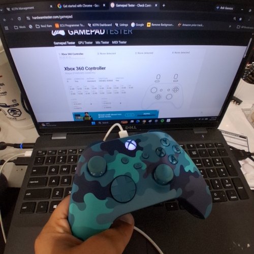 XBOX WIRELESS CONTROLLER - FOR XBOX SERIES X|S, XBOX ONE, AND WINDOWS 10 DEVICES - MINERAL CAMO (MODEL: QAU-00073) image 2