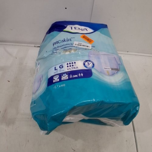 ~40PK UNISEX ADULTS TENA PROSKIN ULTRA ABSORBENT BRIEFS WITH TABS - LARGE image 2