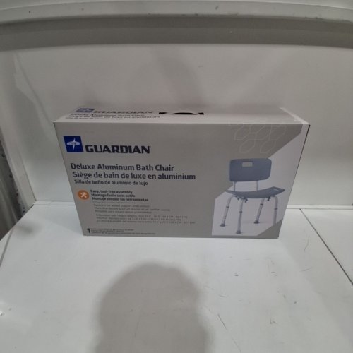 MEDLINE GUARDIAN DELUXE ALUMINUM BATH CHAIR - 400LBS CAP - GREY (MODEL: G2-101KRX1) image 3