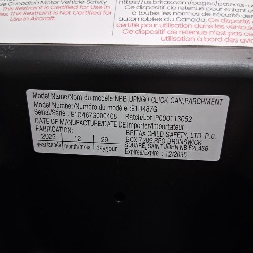 BRITAX UPNGO CLICK BACKLESS BOOSTER CAR SEAT WITH RIGID LUAS - 120 LBS - LIGHT GREY (MODEL:E1D487G) image 2