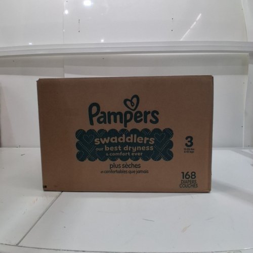 168PK PAMPERS SWADDLERS DISPOSABLE DIAPERS - SIZE 3 (13-26LBS) image 3