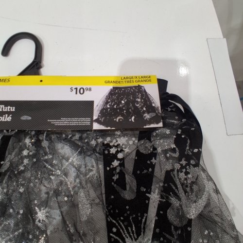 WOMEN'S WAY TO CELEBRATE STARRY TUTU - LARGE/EXTRA-LARGE - BLACK / SILVER image 2