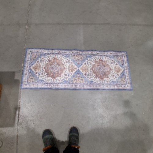 THOMASVILLE COMFORT ANTI FATIGUE KITCHEN FLOOR MAT - 2FT X 5FT - WHITE / BLUE (MODEL: 1917722) image 3