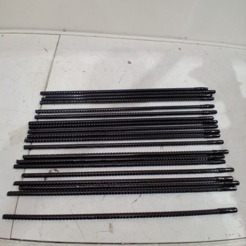20PK STEEL REBAR POSTS - 24" - 3/8TH - BLACK image 2