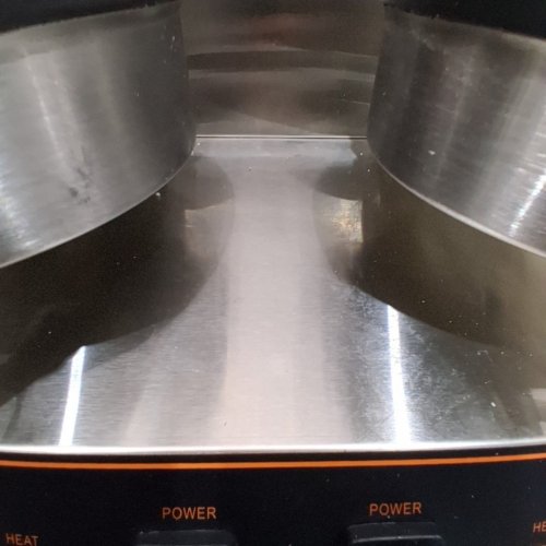 VEVOR COMMERCIAL DUAL HEAD ROUND WAFFLE BAKER MACHINE - 2460W - SILVER (MODEL:HT-2) image 6