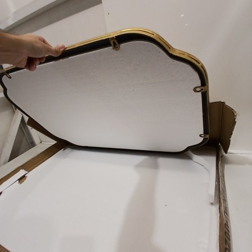 FERYTANGE GOLD BATHROOM MIRROR FOR WALL - 20" X 30" - GOLD (MODEL: NFC-002G) image 3