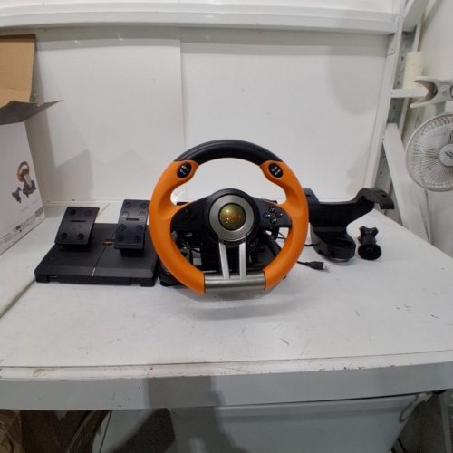 PXN UNIVERSAL RACING WHEEL & PEDALS FOR PC, XBOX ONE, SERIES X/S, PLAYSTATION 3, 4 (PS3, PS4), AND NINTENDO SWITCH - ORANGE (MODEL: PXN-V3PRO) image 4