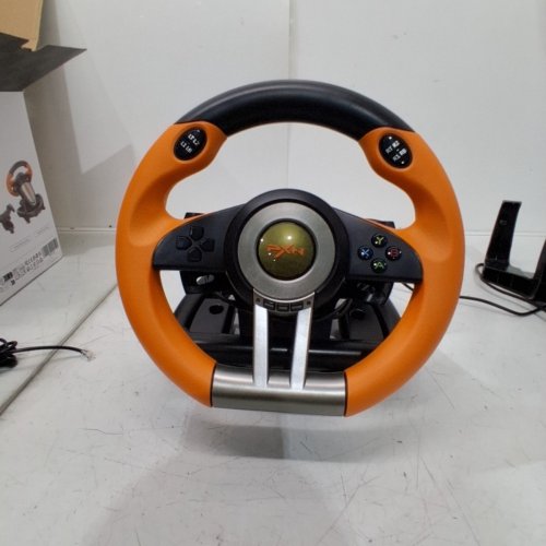 PXN UNIVERSAL RACING WHEEL & PEDALS FOR PC, XBOX ONE, SERIES X/S, PLAYSTATION 3, 4 (PS3, PS4), AND NINTENDO SWITCH - ORANGE (MODEL: PXN-V3PRO) image 6