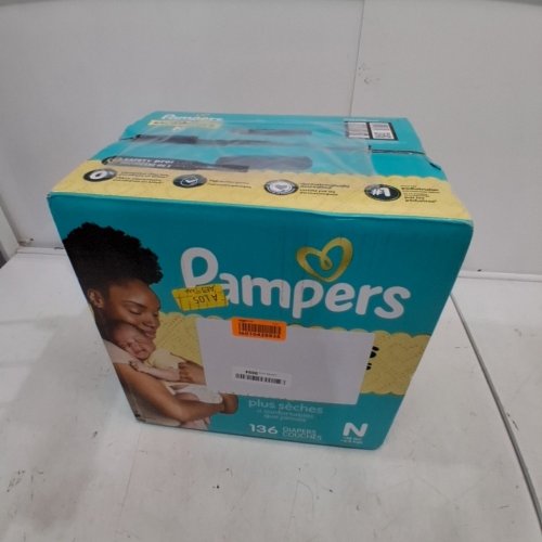 136PK PAMPERS SWADDLERS DISPOSABLE BABY DIAPERS - NEWBORN SIZE image 2