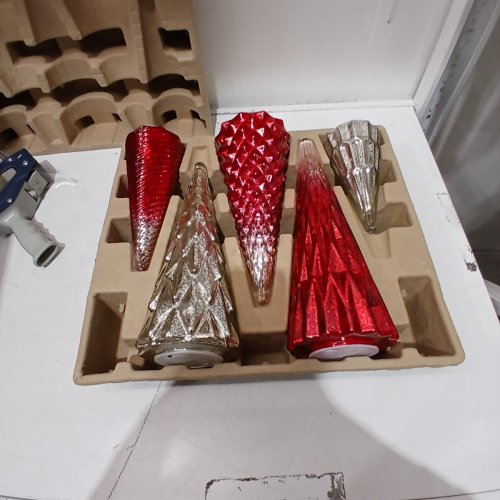 5PC LED GLASS TREES - RED (MODEL: 1931022) image 4