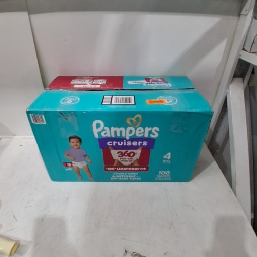 108PK PAMPERS CRUISERS DISPOSABLE BABY DIAPERS - SIZE 4 image 3