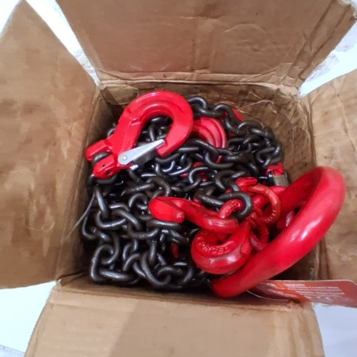 VEVOR CHAIN SLING WITH GRAB HOOKS - 11000LBS MAX - 5/16"X5FT (MODEL: 8×1.5M-C) image 2