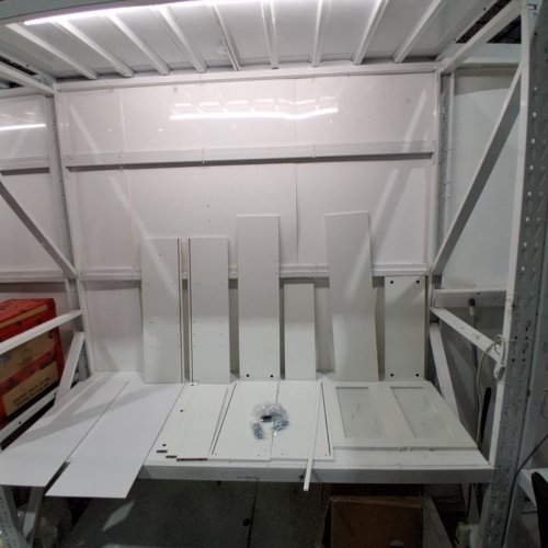 SHINTENCHI OVER THE TOILET STORAGE CABINET WITH ADJUSTABLE SHELF AND GLASS DOORS - 23.6" X 8.5" X 65.4" - WHITE (MODEL: SHX-MTJ2466B-WH-X-0-S) image 3
