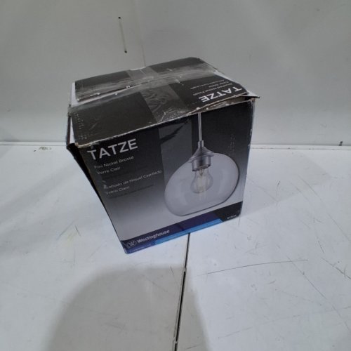 WESTINGHOUSE TATZE ONE-LIGHT INDOOR MINI PENDANT- BRUSHED NICKEL - (MODEL:61305) image 5