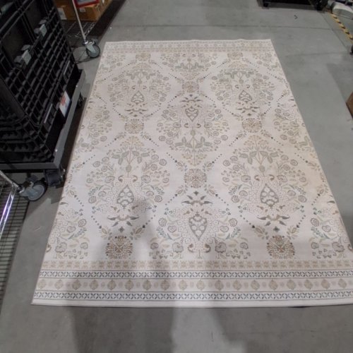 WYATT & ASH MACHINE WASHABLE INDOOR RUG - 5FT 3" X 7FT 5" - CREAM/BEIGE (MODEL: 1796263) image 2