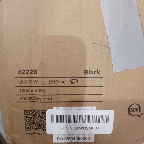 LUTEO UTILITECH LED 2-HEAD MOTION-ACTIVATED FLOOD LIGHT WITH TIMER - 5000K - BLACK (MODEL: 6222B) image 2