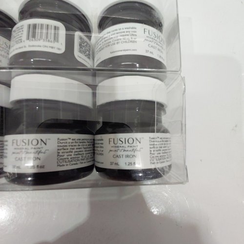 8 FUSION MINERAL PAINT - 37 ML EACH - CAST IRON image 3