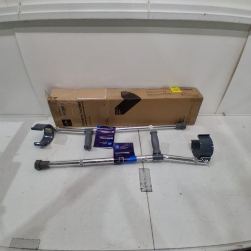 GUARDIAN MEDLINE FOREARM CRUTCHES - YOUTH FITS USERS 4FT 2" - 5FT 2", 250LB - SILVER (MODEL: MDS805162) image 2