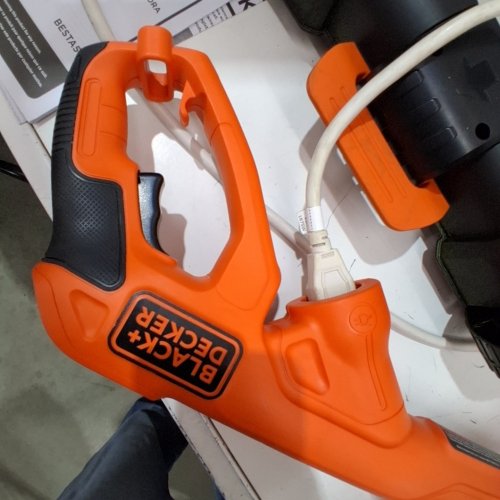 BLACK + DECKER 3-IN-1 COMPACT ELECTRIC TRIMMER MOWER - 12" - ORANGE (MODEL: BESTA512CM) image 2
