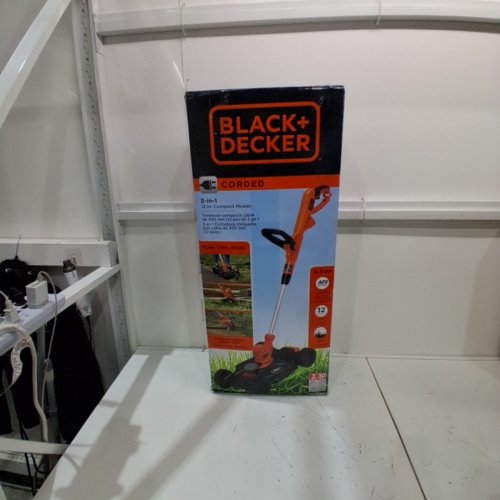 BLACK + DECKER 3-IN-1 COMPACT ELECTRIC TRIMMER MOWER - 12" - ORANGE (MODEL: BESTA512CM) image 6