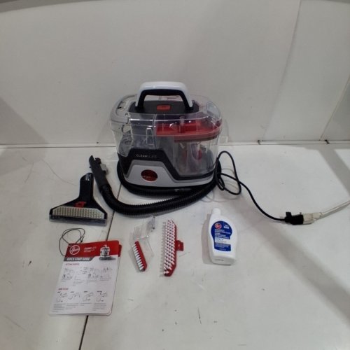 HOOVER CLEANSLATE PORTABLE CARPET & UPHOLSTERY SPOT CLEANER & STAIN REMOVER - 40OZ DUAL TANKS - RED/GREY (MODEL: FH14001VCD) image 3