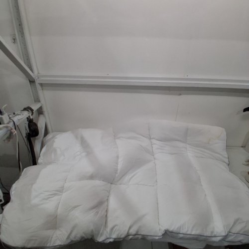 MATTRESS PAD/ TOPPER SHEET COVER - QUEEN - 2" - WHITE/GREY image 2