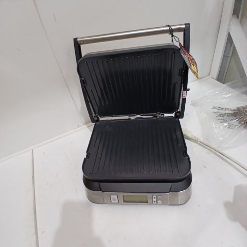 6-IN-1 CUISINART SMOKE-LESS CONTACT GRIDDLE WITH REVERSIBLE PLATES - SILVER (MODEL: GR-6SNASC) image 6