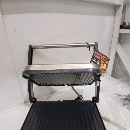 6-IN-1 CUISINART SMOKE-LESS CONTACT GRIDDLE WITH REVERSIBLE PLATES - SILVER (MODEL: GR-6SNASC) image 8