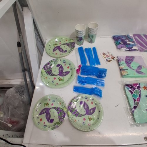 MERMAID-THEMED PARTY SUPPLIES - FOR 20 - MULTICOLOR image 2