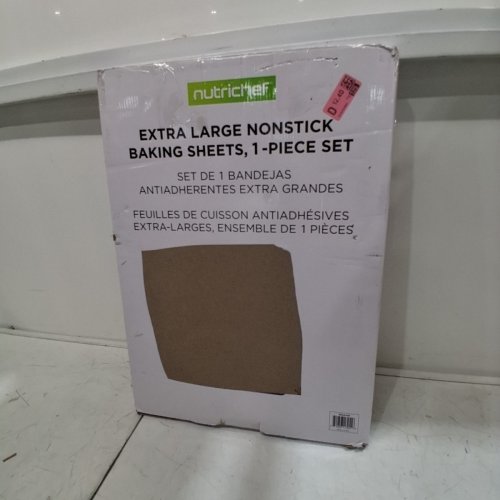 NUTRICHEF NONSTICK CARBON STEEL BAKING TRAY-EXTRA LARGE 21.9" X15."X 1" - GOLD -(MODEL:NCLG1GD) image 4