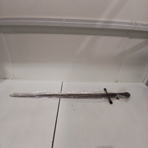 PAKISTANI SHARPENED BROADSWORD WITH LEATHER WRAPPED HANDLE - 41" - RUSTIC BROWN (MODEL: 901132) image 2