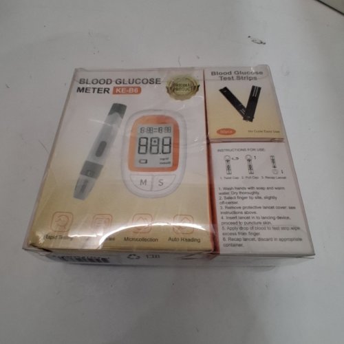 DIABETES BLOOD GLUCOSE MONITOR KIT - WHITE/ORANGE (MODEL: KE-B6) image 4