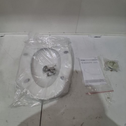 LUXE ELONGATED COMFORT FIT TOILET SEAT WITH SLOW CLOSE - 18.5" - WHITE (MODEL: 1008E) image 2