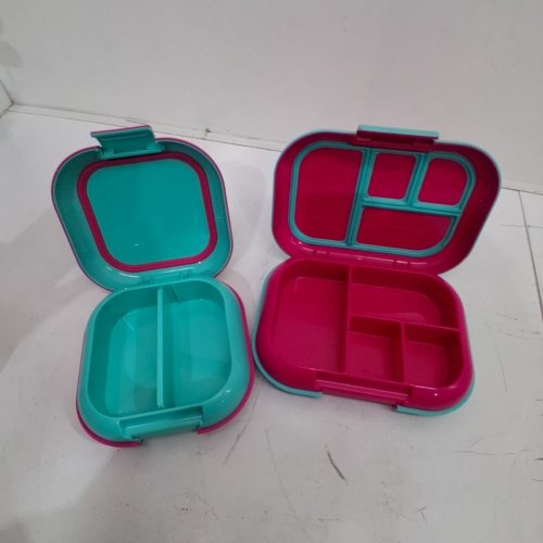2PK BENTGO CHILL LUNCH BOX AND MINI BOX CONTAINERS WITH ICE PACKS - GREEN/PINK (MODEL: 1997883) image 3