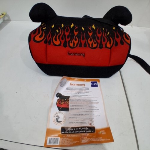HARMONY FLAME PRINT YOUTH BOOSTER SEAT - 40-100 LBS - BLACK/RED/ORANGE (MODEL: 0304034HOT) image 4