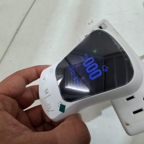 CARBON MONOXIDE DETECTOR PLUG-IN WALL WITH LCD DISPLAY - BLACK/WHITE (MODEL: MY-S17) image 2