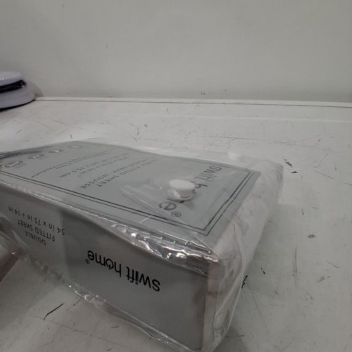 SWIFT HOME SMART POCKET FITTED SHEET - DOUBLE (54"X75"+14) - WHITE image 3