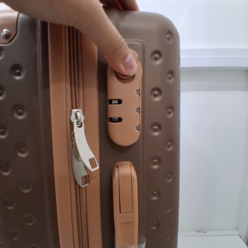JOYWAY HARD SHELL CARRY ON LUGGAGE SUITCASE WITH SPINNER WHEELS - 20" - BROWN (MODEL: TR011-20) image 5