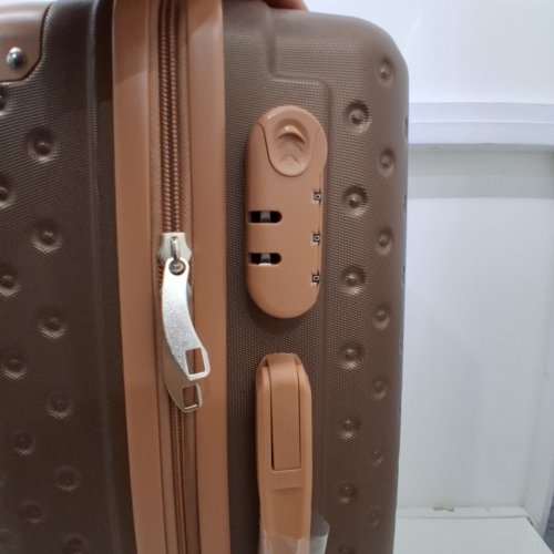 JOYWAY HARD SHELL CARRY ON LUGGAGE SUITCASE WITH SPINNER WHEELS - 20" - BROWN (MODEL: TR011-20) image 6