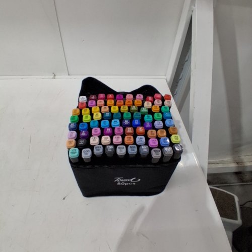80PC KEBUYE ALCOHOL BASED DOUBLE SIDED MARKERS/MARCADORES FOR ARTIST - MULTICOLORED image 2