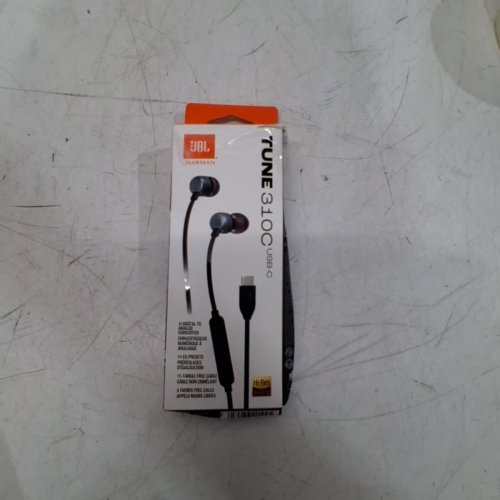 JBL TUNE 310C WIRED HEADPHONES WITH FLAT CABLE AND 3 BUTTON REMOTE AND MICROPHONE - USB-C - BLACK image 4