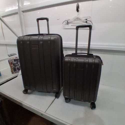 2PC RICARDO BEVERLY HILLS YOSEMITE HARDSIDE SPINNER LUGGAGE SET - 28"/21" - GREY image 2