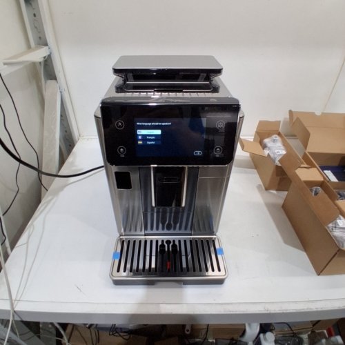 DE'LONGHI PRIMADONNA AROMATIC FULLY AUTOMATIC ESPRESSO MACHINE - 38 ONE-TOUCH RECIPES, HOT & COLD MILK FROTHER, BUILT-IN GRINDER, TOUCHSCREEN DISPLAY - TITANIUM (MODEL: ECAM63075TM) image 8
