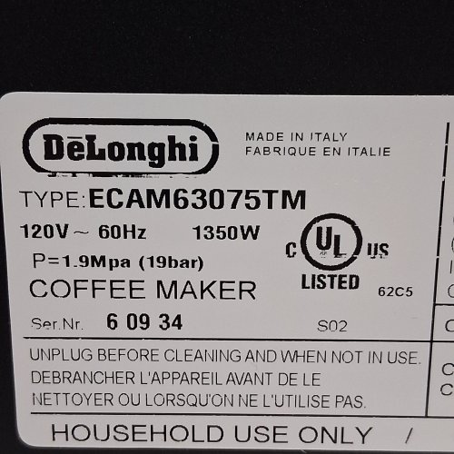 DE'LONGHI PRIMADONNA AROMATIC FULLY AUTOMATIC ESPRESSO MACHINE - 38 ONE-TOUCH RECIPES, HOT & COLD MILK FROTHER, BUILT-IN GRINDER, TOUCHSCREEN DISPLAY - TITANIUM (MODEL: ECAM63075TM) image 17