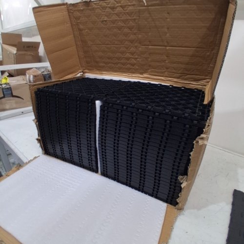 50PK INTERLOCKING GARAGE TILES, FLOOR PROTECTION, 12" X 12" - BLACK - (JQ-3050BK) image 2