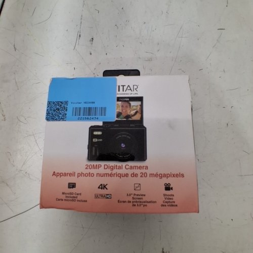 VIVITAR DIGITAL CAMERA WITH 8X DIGITAL ZOOM AND 3" LED DISPLAY - 4K HD - 20MP - BLACK (MODEL: VECXX99) image 5